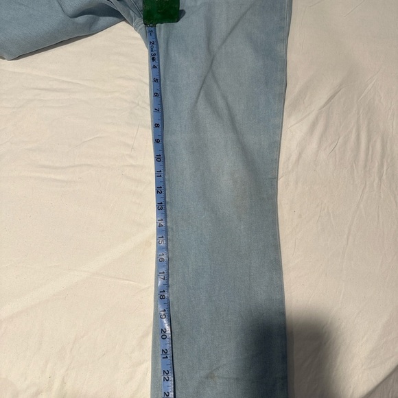 Paige Cindy Crop High Rise Straight Leg Jeans Women’s Size 29 Light Wash - Picture 6 of 7